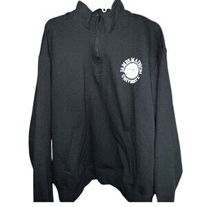 JMU Sweatshirt Womens XXL Black 1/4 Zip Pullover James Madison University Dukes